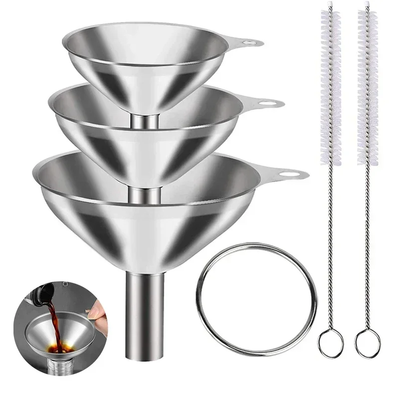 Kitchen Baking Essentials - Set corong dapur baja tahan karat