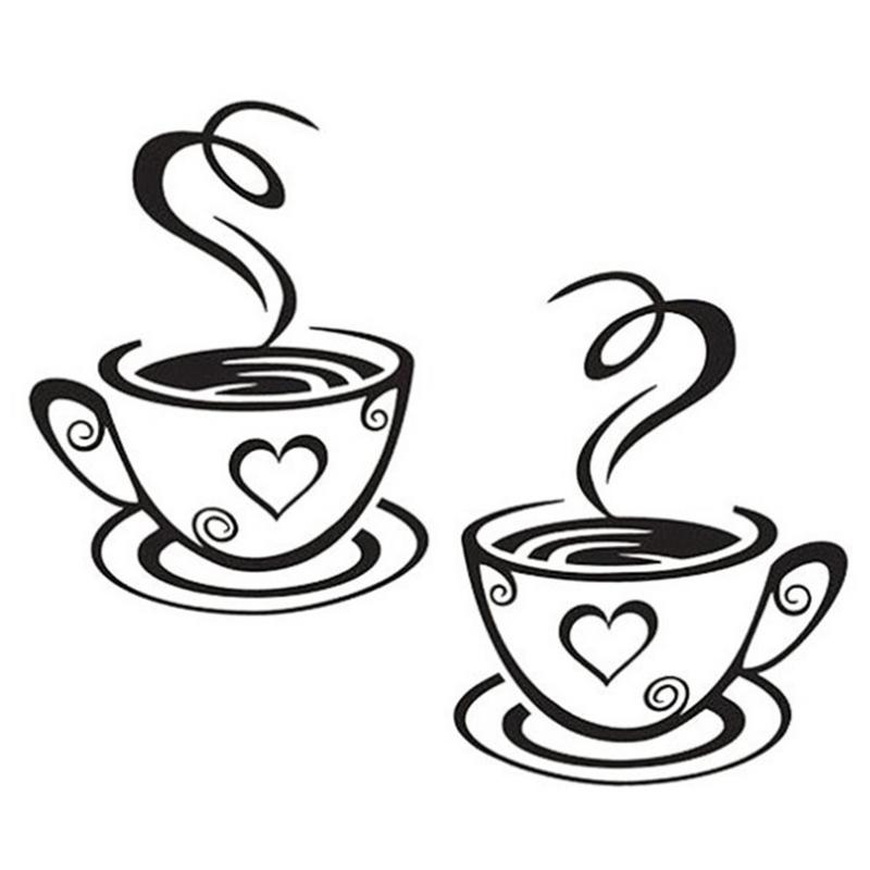 Kitchen Queen - Stiker Cangkir Kopi Ganda Wallpaper Decal