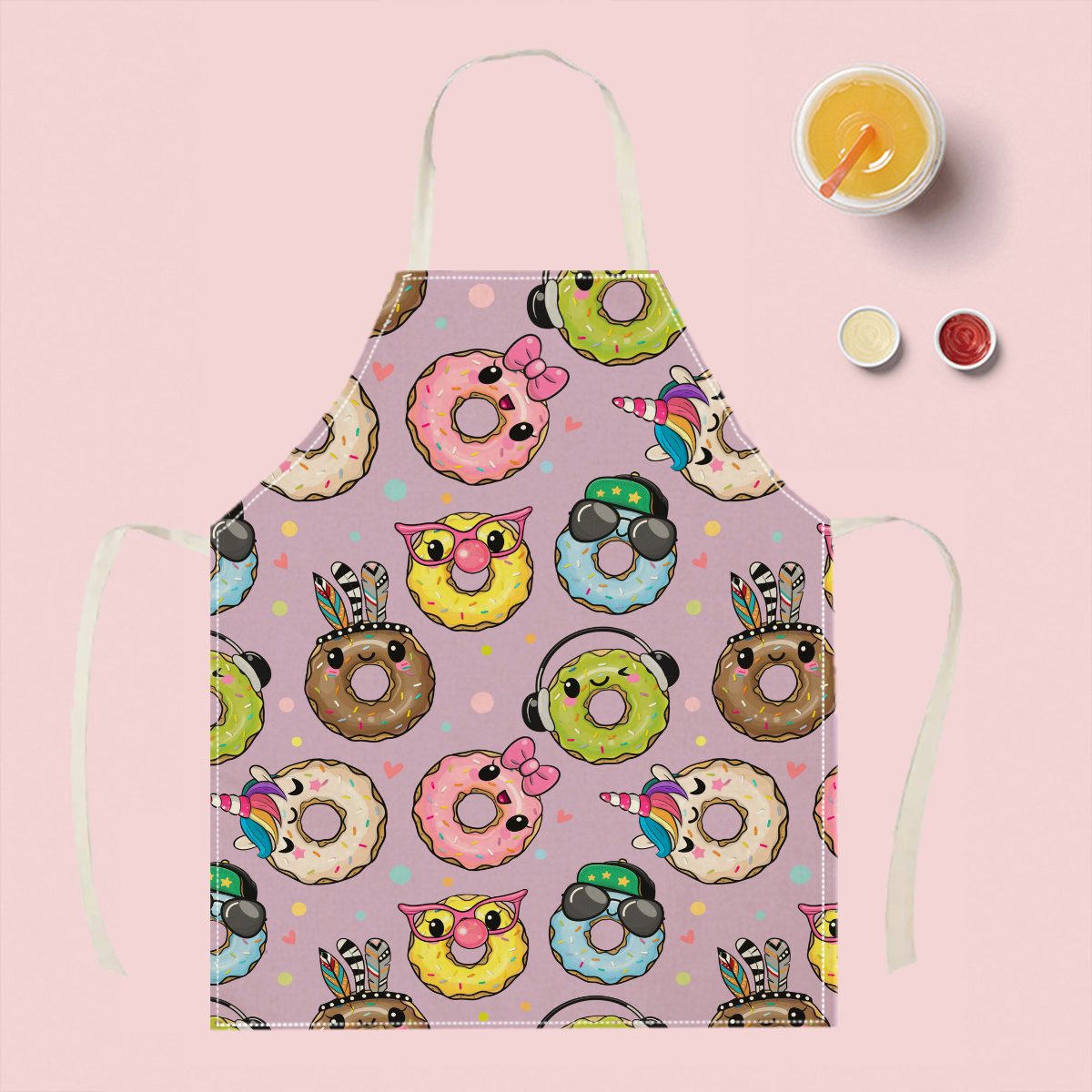 Kitchen Baking Ideas - 1 Buah Celemek Donat Kartun Lucu
