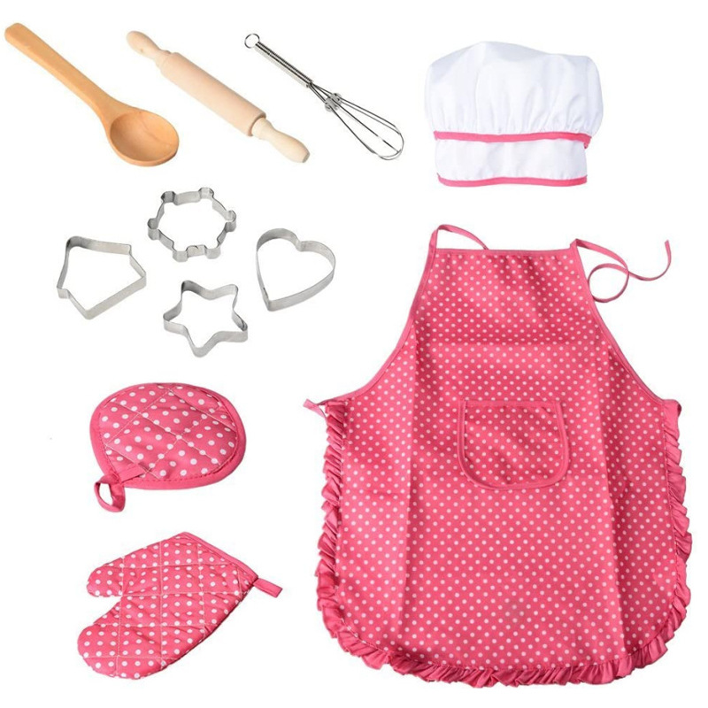 Baking Kitchen Set Up - Celemek memanggang anak, 11 buah celemek