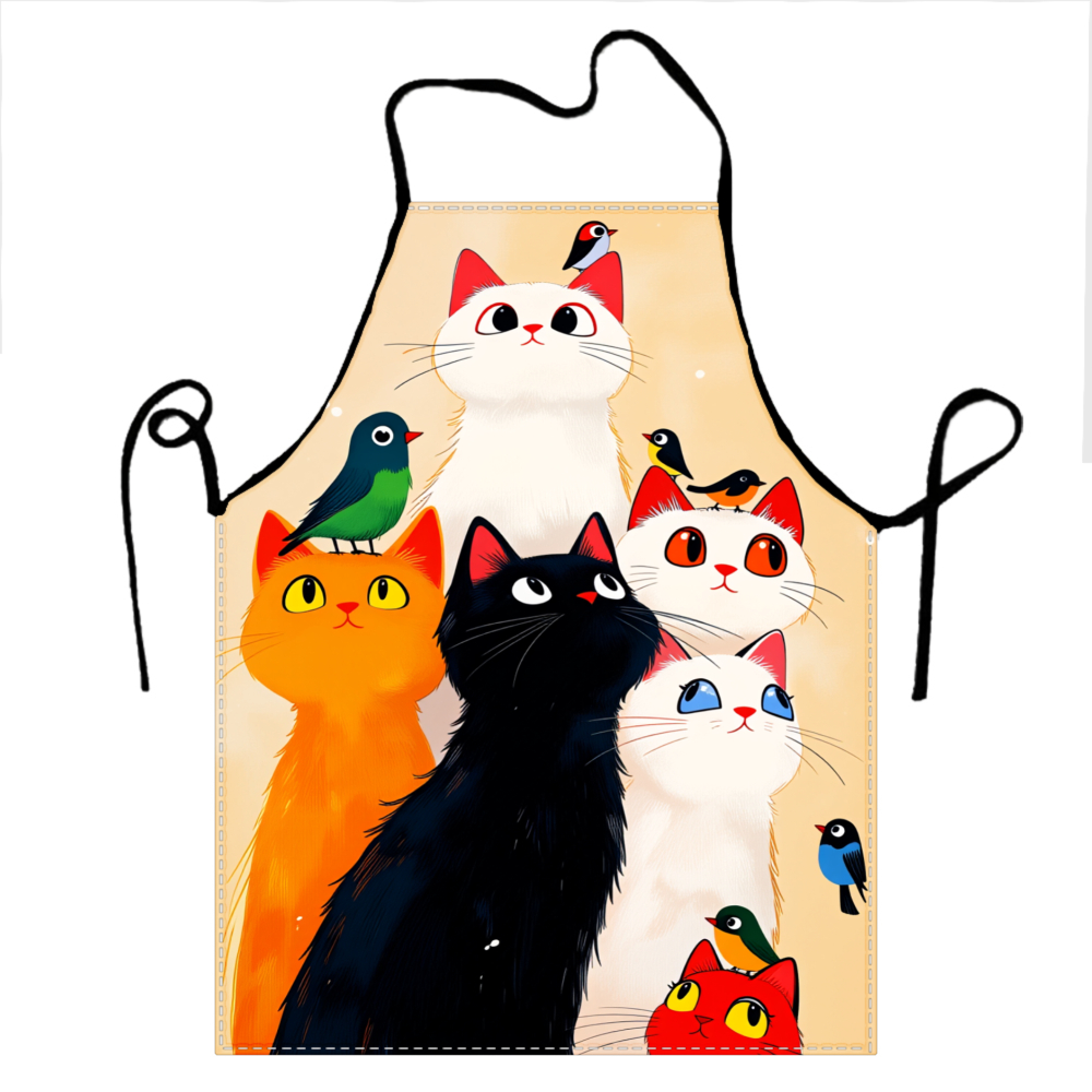 Kitchen Baking Ideas - Celemek Kucing dan Burung Lucu untuk