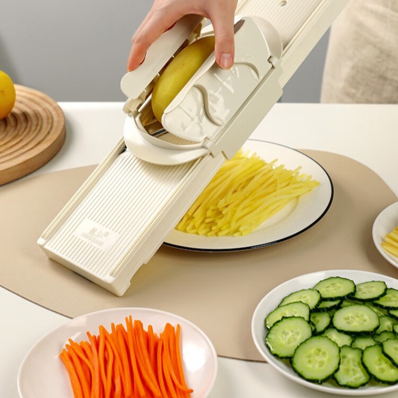 Kitchen Jobs - Alat Pemotong Sayuran dengan Wadah, Pelindung