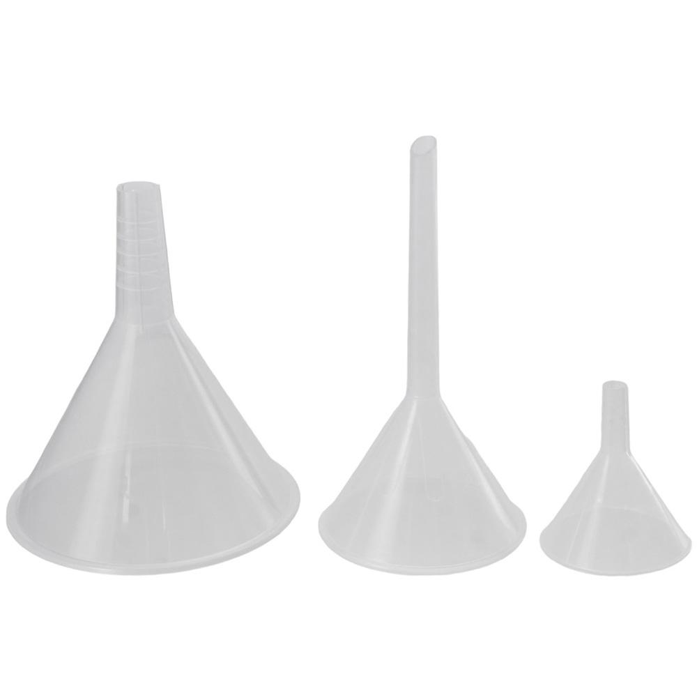 Kitchen Baking Essentials - 1/3 buah Set corong plastik bening