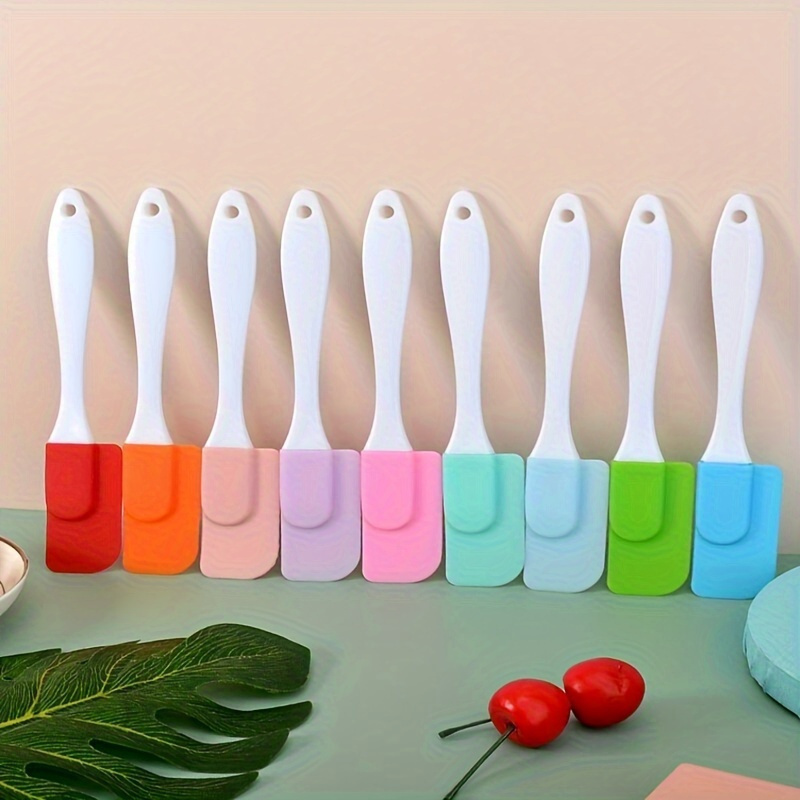 Kitchen Baking Essentials - Set Spatula Silikon 10-Potong - Tahan