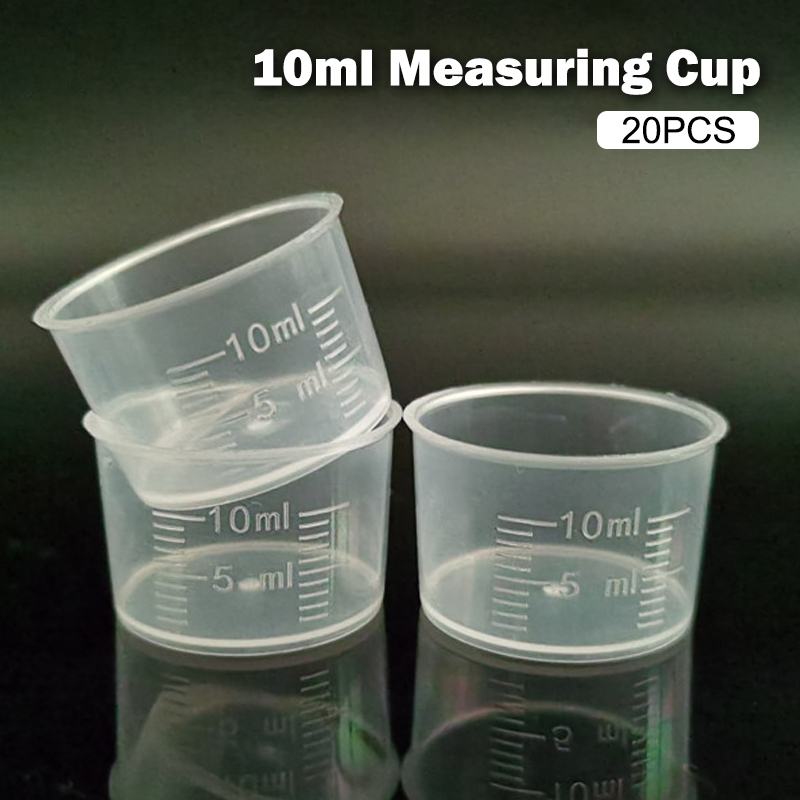 20 Pak Gelas Ukur 10ml, Gelas  - Kitchen Baking Essentials ulasan dan harga