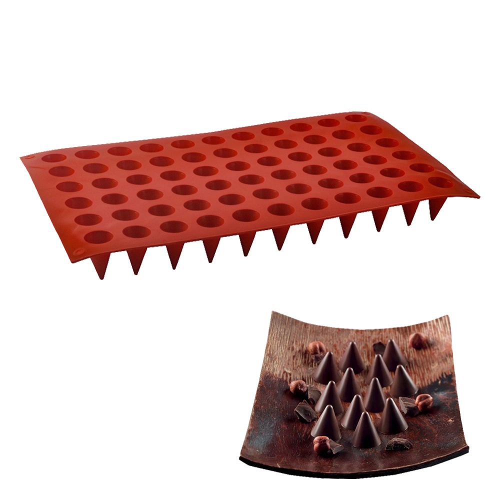 66-sel kerucut coklat cetakan  - Kitchen Equipment For Baking ulasan dan harga