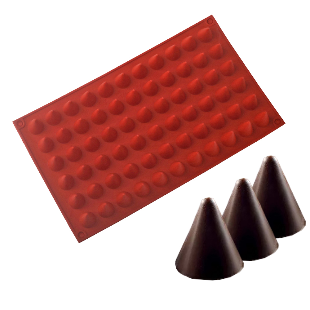 66-sel kerucut coklat cetakan  - Kitchen Equipment For Baking ulasan dan harga