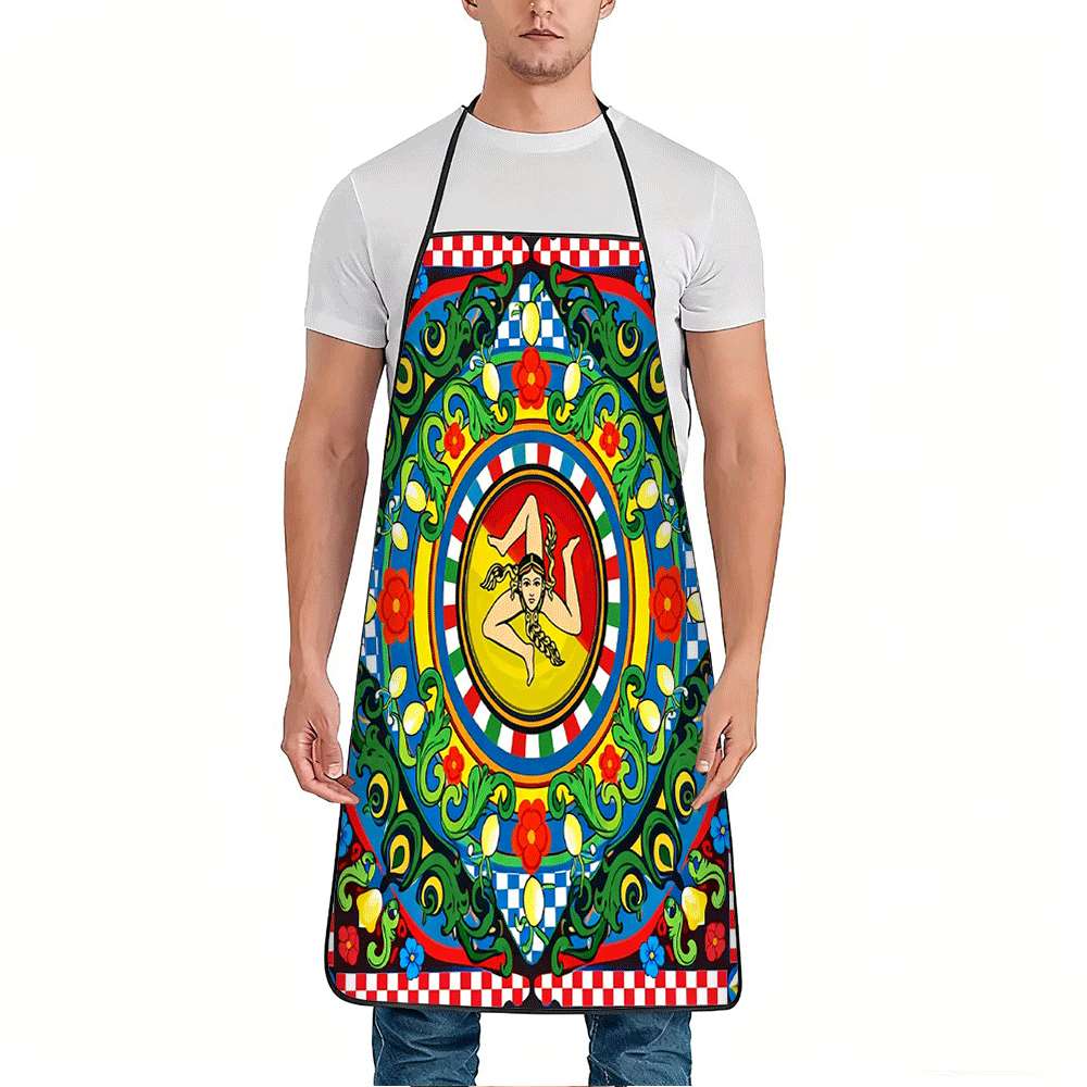 1 Buah Celemek Bertema Sisilia - Kitchen Baking Ideas ulasan dan harga