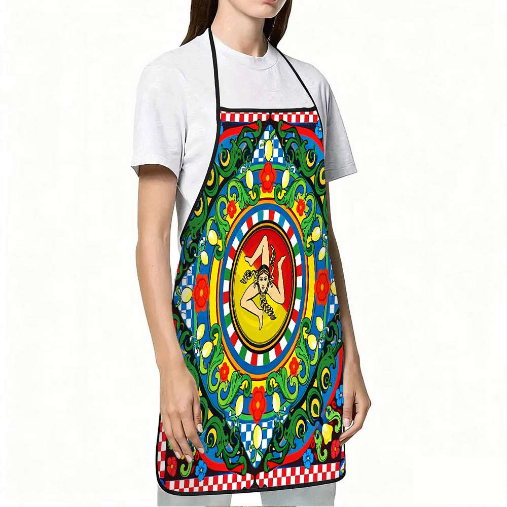 1 Buah Celemek Bertema Sisilia - Kitchen Baking Ideas ulasan dan harga