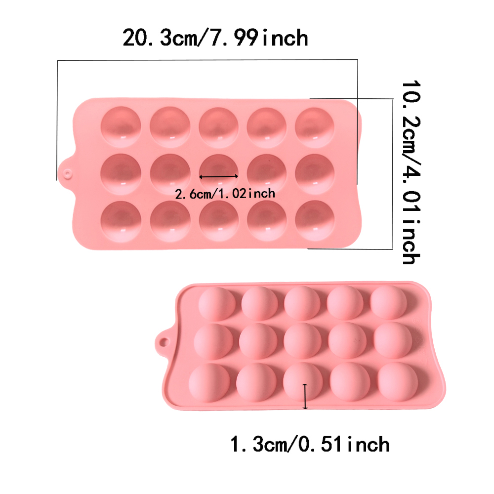 Cetakan silikon coklat setenga - Kitchen Equipment For Baking ulasan dan harga