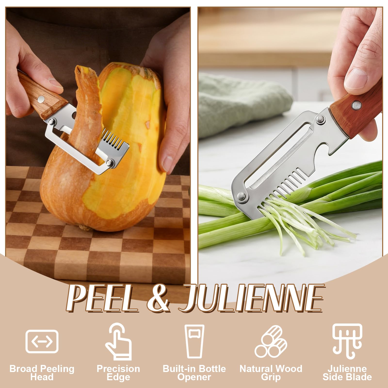 Pengupas Sayuran 3-in-1 dengan - Kitchen Jobs ulasan dan harga