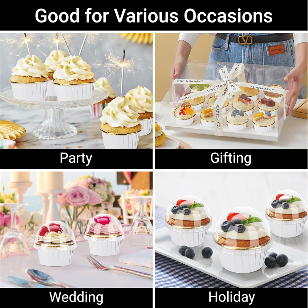 50 Buah Cangkir Muffin Kertas  - Kitchen Equipment For Baking ulasan dan harga