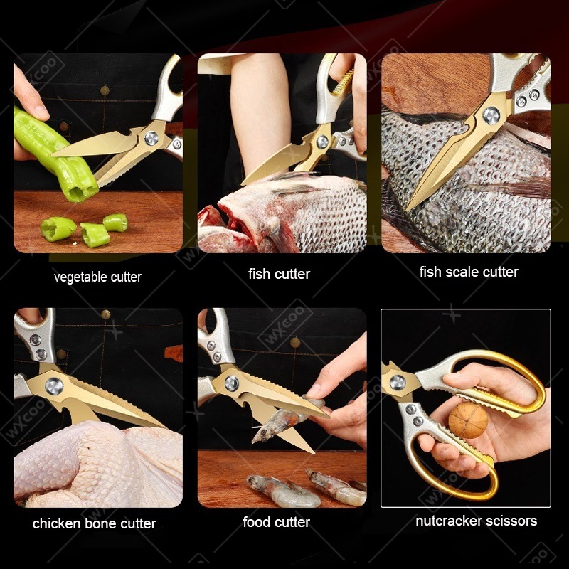 WXCOO Gunting Dapur Baja Tahan - Kitchen Jobs ulasan dan harga