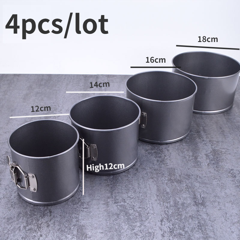 4/5/6/7 Inci Bentuk Bulat Anti - Springform Pan Set ulasan dan harga