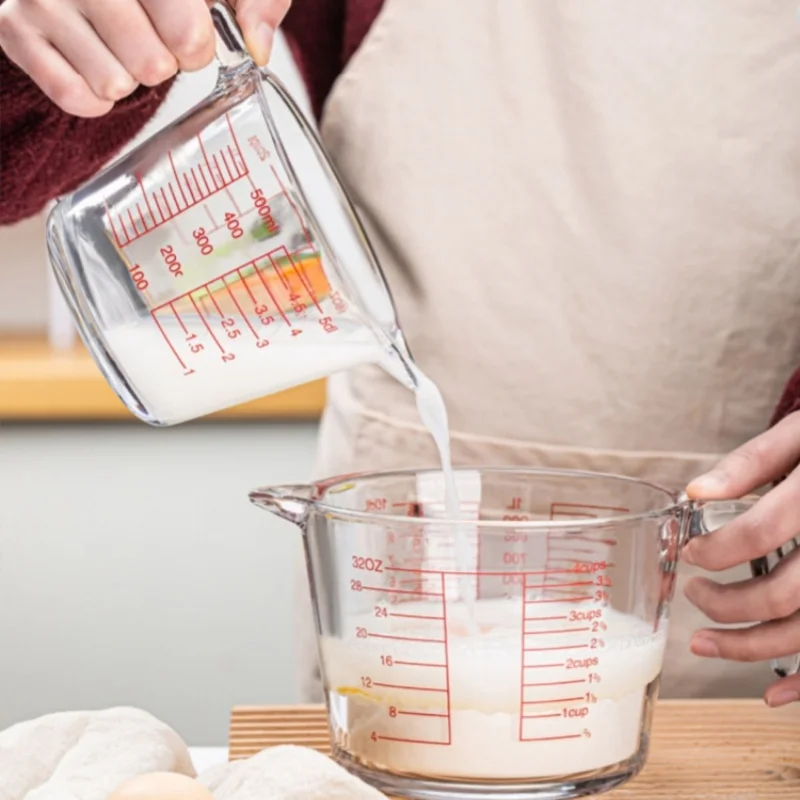 Gelas ukur kaca 2/4 untuk mema - Kitchen Baking Essentials ulasan dan harga