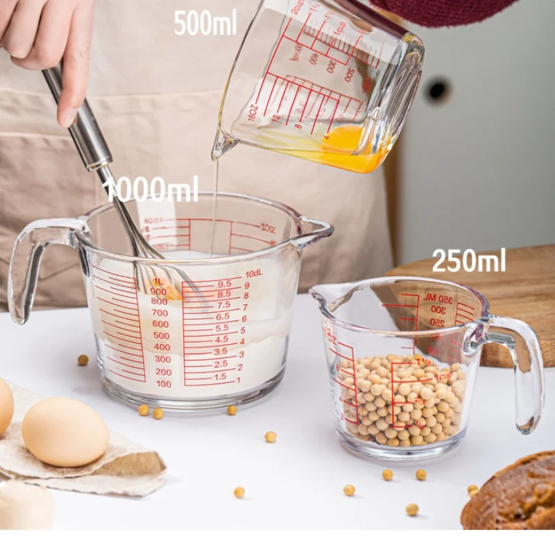 Gelas ukur kaca 2/4 untuk mema - Kitchen Baking Essentials ulasan dan harga