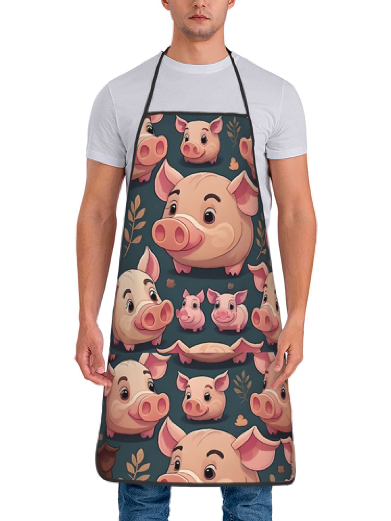 1 Buah Celemek Desain Babi Mer - Kitchen Baking Ideas ulasan dan harga