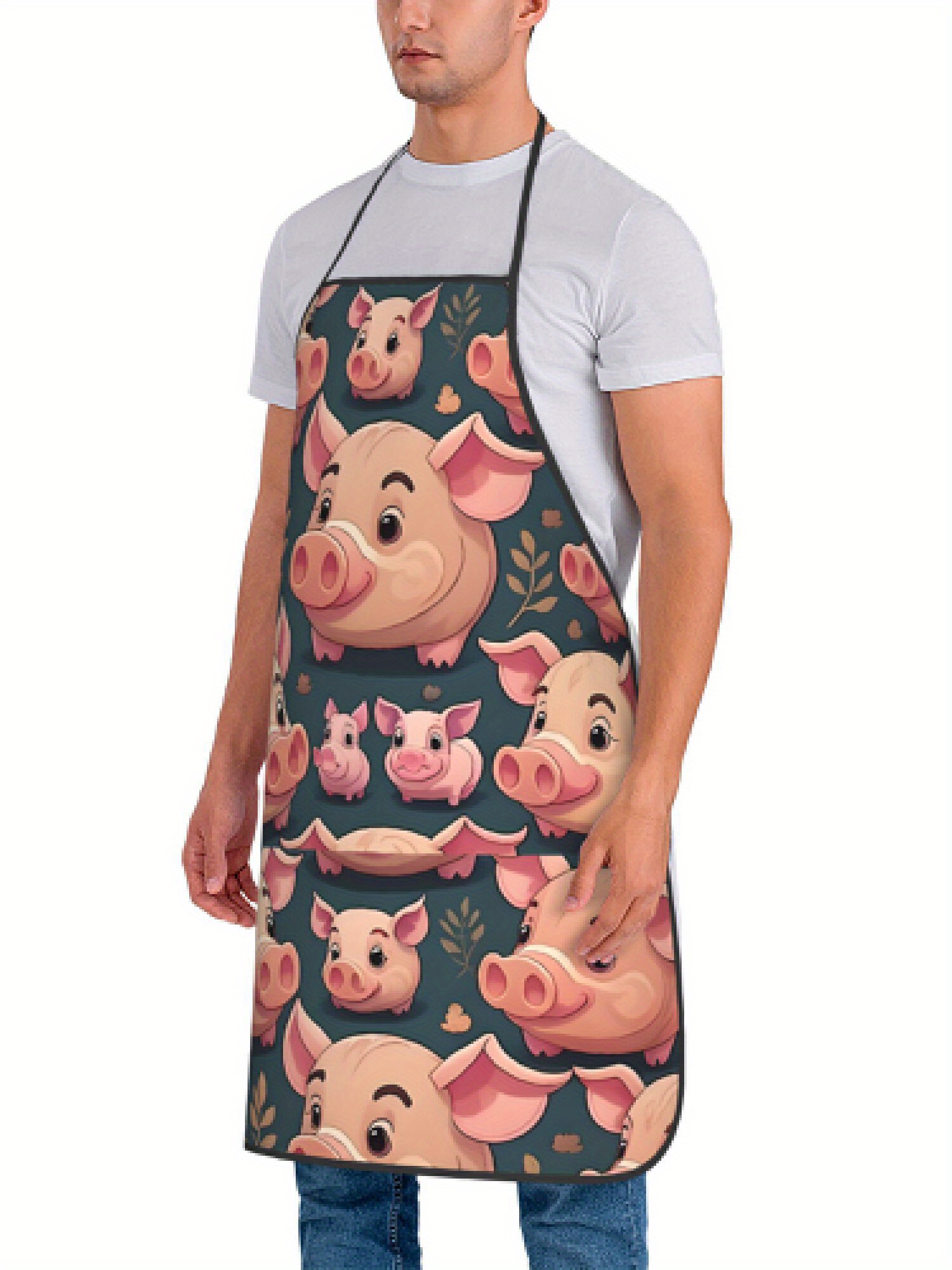 1 Buah Celemek Desain Babi Mer - Kitchen Baking Ideas ulasan dan harga