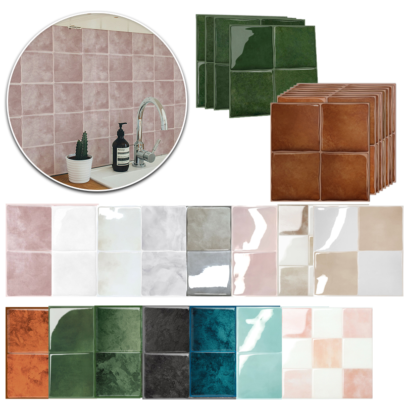 5/10PCS Wallpaper Marmer 3D Ta - Kitchen Queen ulasan dan harga