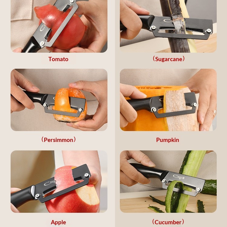 Pisau pengupas buah berlapis t - Kitchen Jobs ulasan dan harga