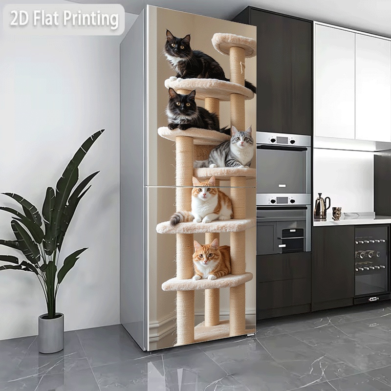 Stiker Kulkas Cetak Pola 2D un - Kitchen Queen ulasan dan harga