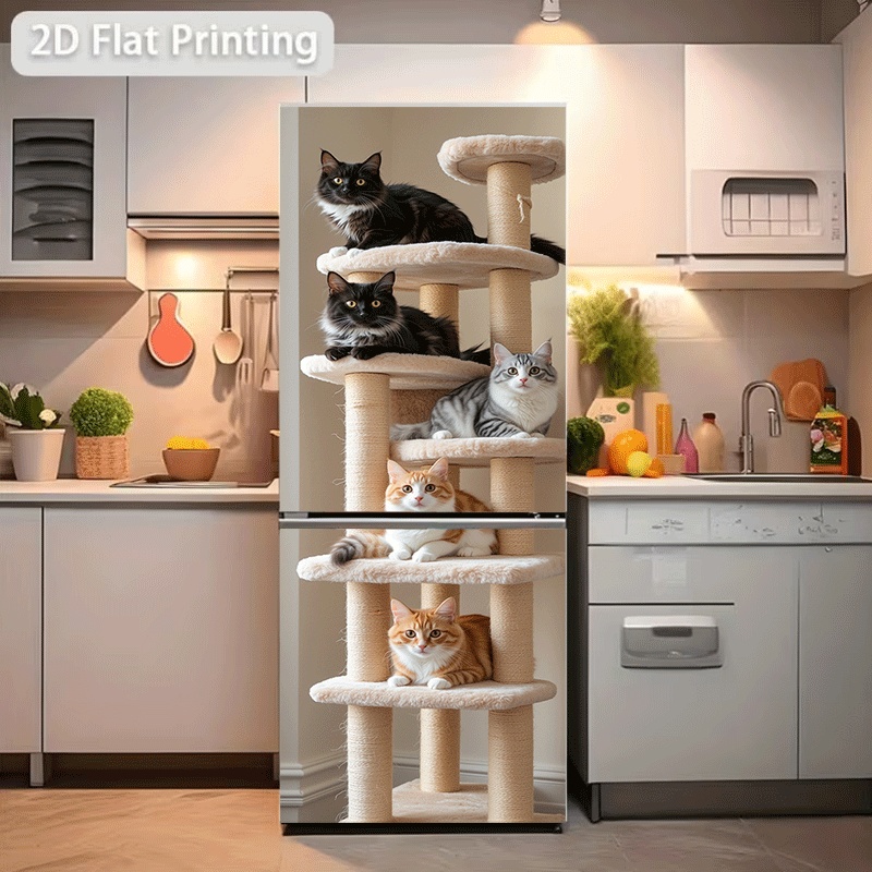 Stiker Kulkas Cetak Pola 2D un - Kitchen Queen ulasan dan harga