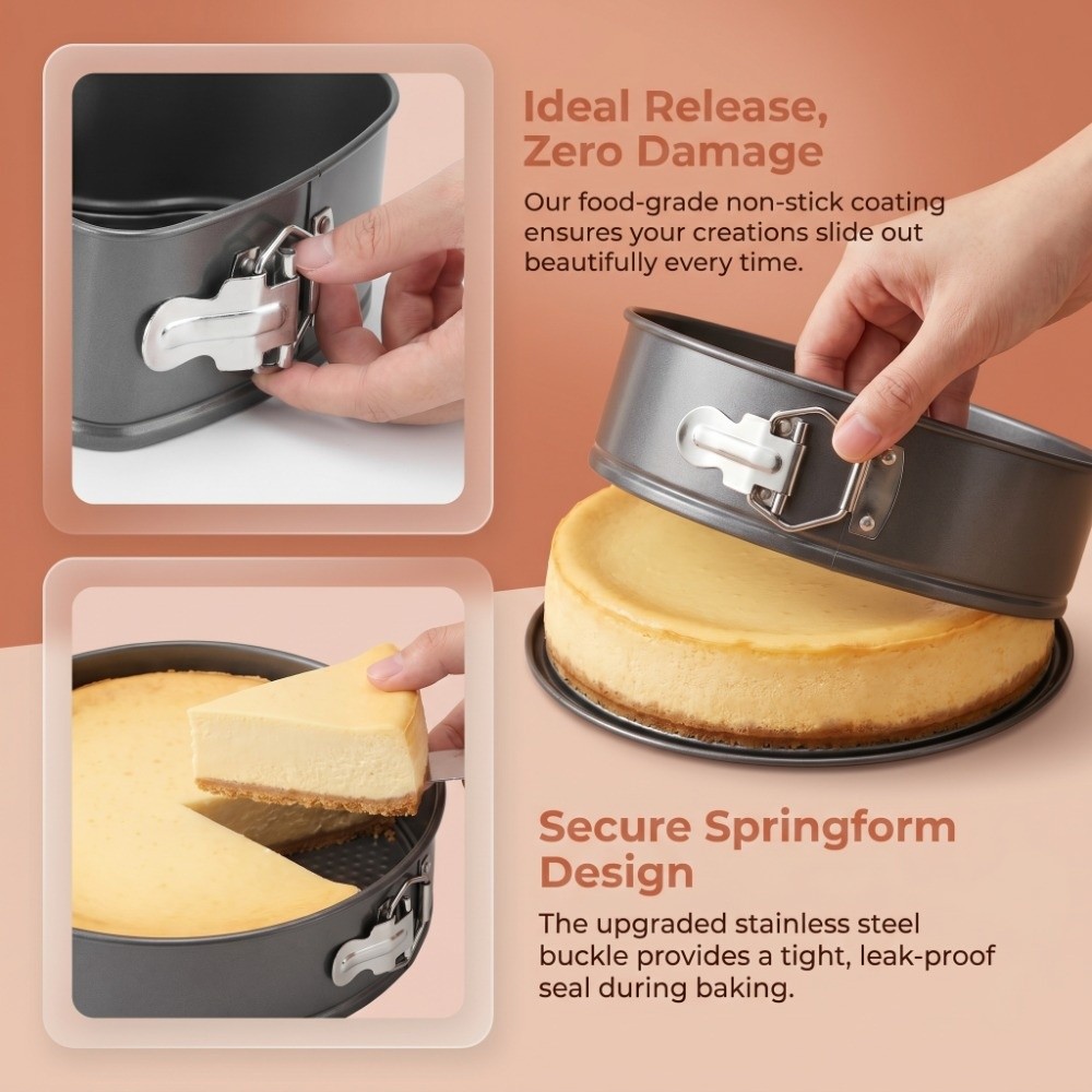 3pcs Set Loyang Kue Baja Karbo - Springform Pan Set ulasan dan harga