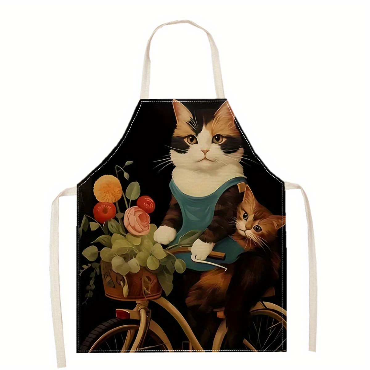 Celemek Linen Motif Kacamata H - Kitchen Baking Ideas ulasan dan harga