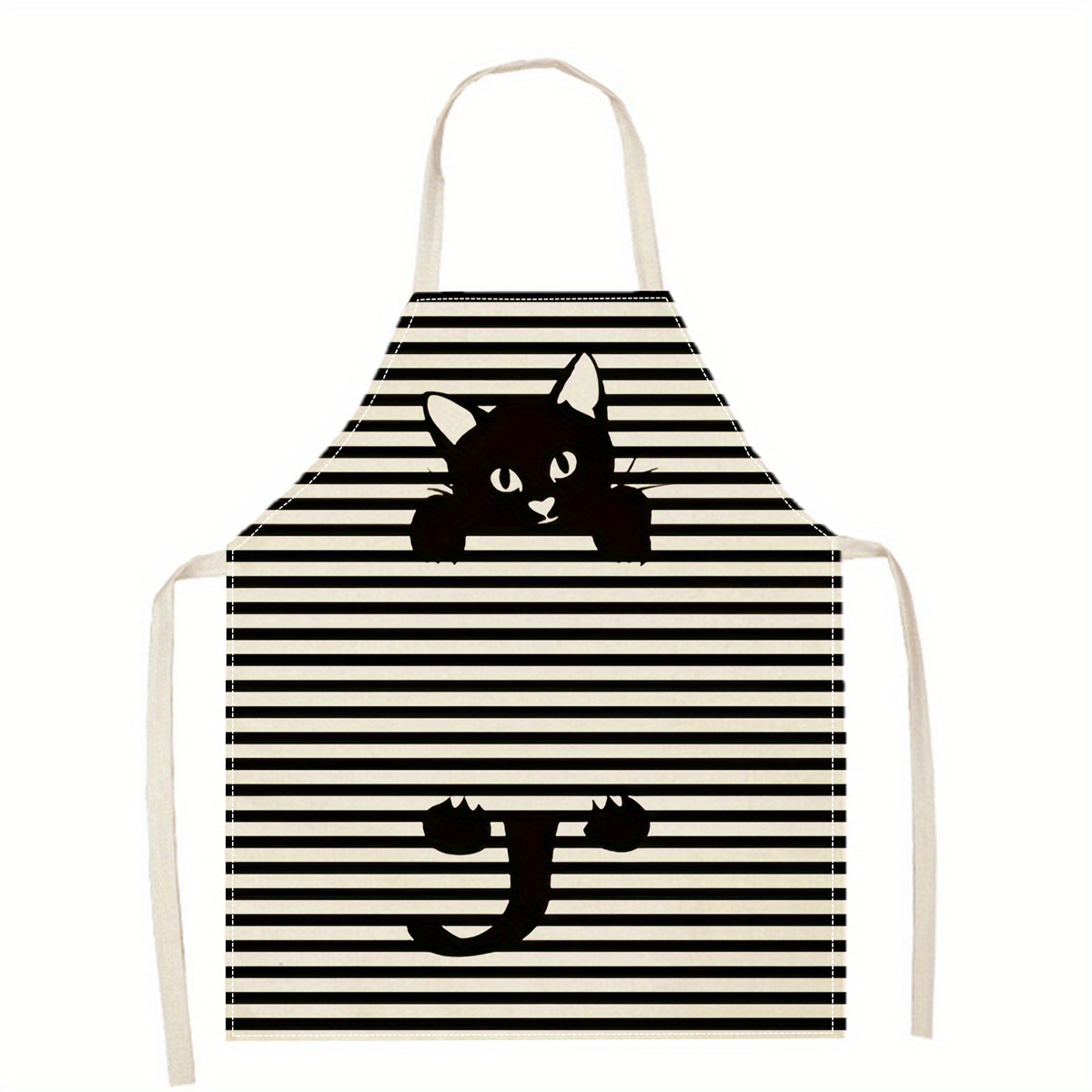 Celemek Linen Motif Kacamata H - Kitchen Baking Ideas ulasan dan harga