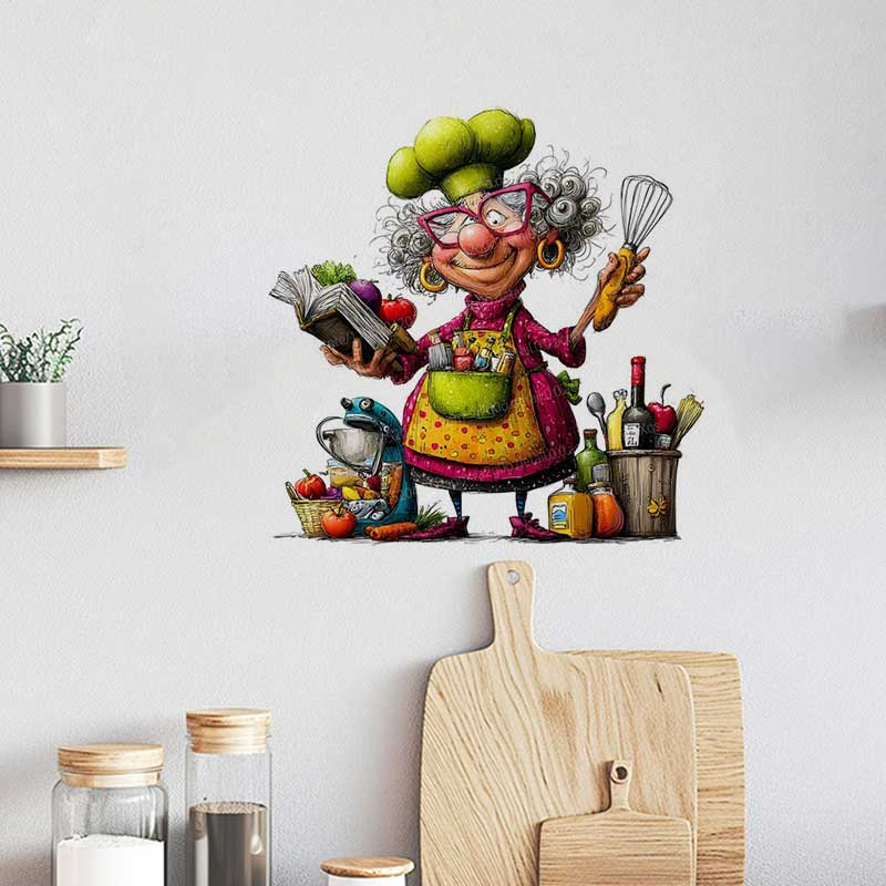 Stiker Tempel Lucu untuk Wanit - Kitchen Queen ulasan dan harga